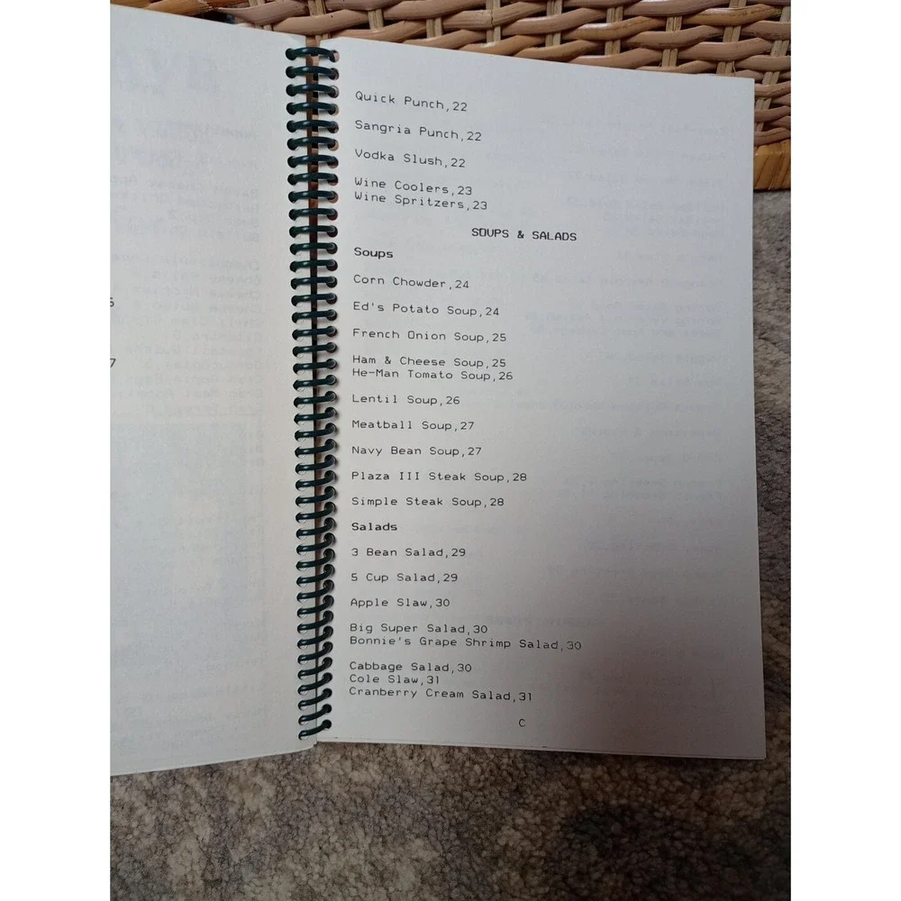 Vtg Spiral Cookbook Grand Olde‎ Players Omaha, Nebraska Community Theater 1980s